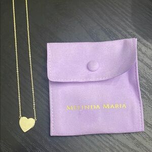 Melinda Maria Gold Heart Pendant Necklace | NWT | Gift Ready